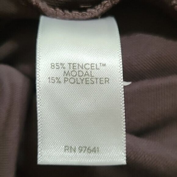 Pure Jill Brown‎ 3/4 Sleeve Tunic Top S Modal/Polyester Blend - Picture 6 of 6